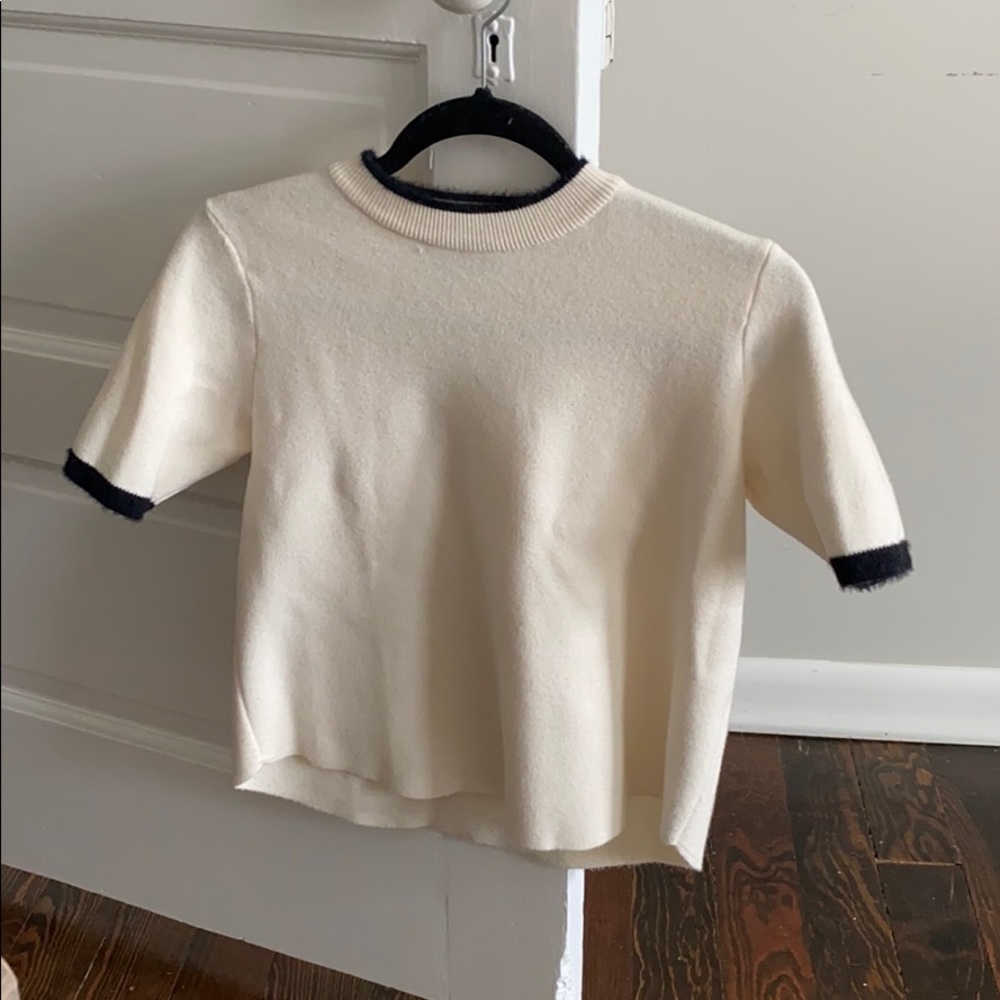 Cream Zara Knit Top (Small)